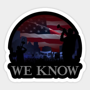 We Know - Jericho Protest - White Sticker